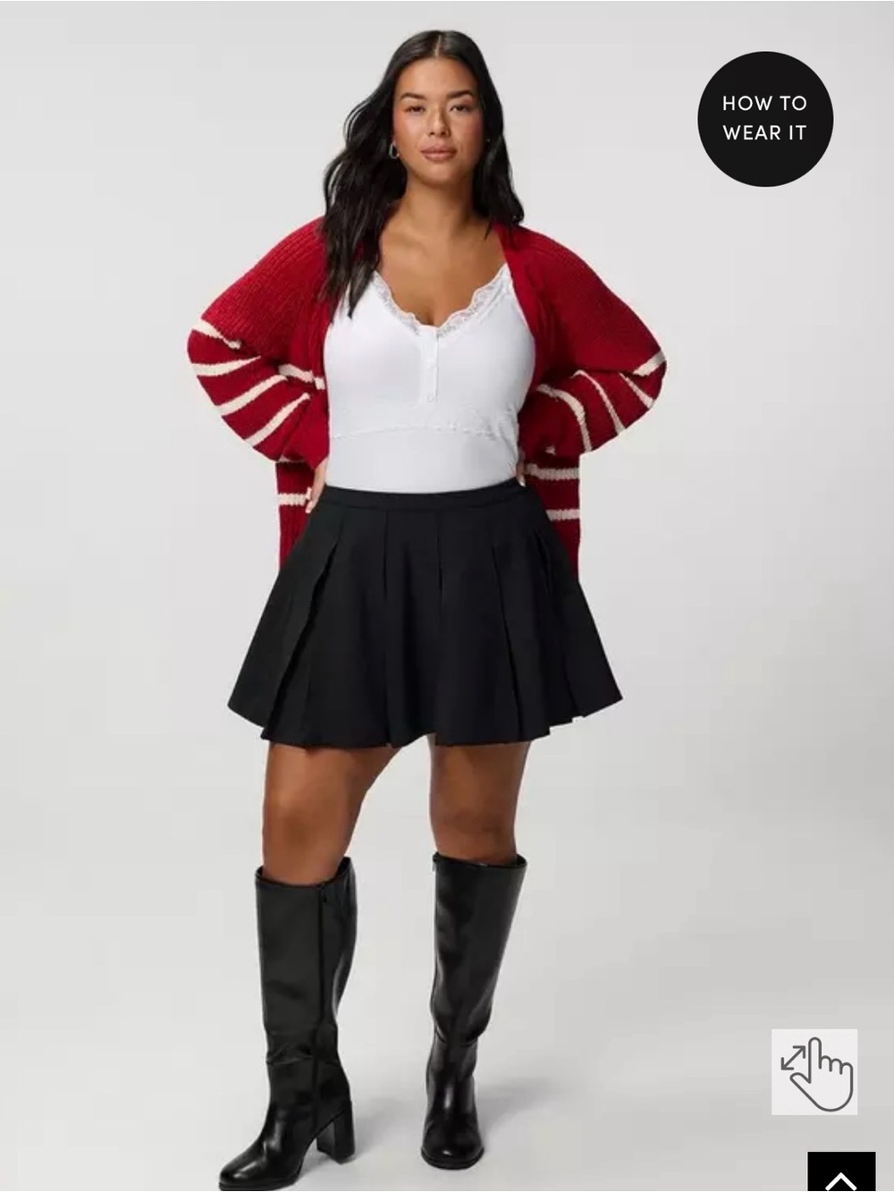 Black Pleated Mini Skirt - Women's Schoolgirl Style torrid 2X
